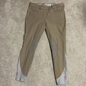 TREDSTEP SYMPHONY Knee Patch Breech, Size 30R, Khaki, LIKE NEW